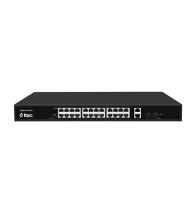 T.TEC 28400PG-SFP 24PORT 10/100/1000 BASE-T POE/POE+ PORT / 2PORT 10/100/1000 2XSFP 400W POE
