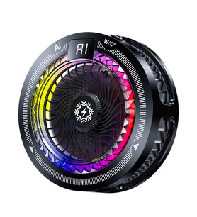 HADRON TH25PRO Telefon Soğutucu Fan RGB Isı Göstergeli Siyah