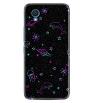 Alcatel 1 2022 Kılıf Resimli Desenli Silikon Platinium Series Galaxy Yunus Göz 1860