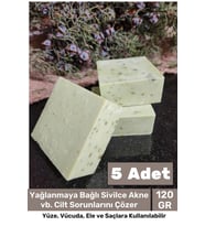 Lüks %100 Doğal Güzel Kokulu El Yüz Saç Vücut Cilt Orijinal Bitkisel Çay Ağacı Sabunu 120G - 5 Adet