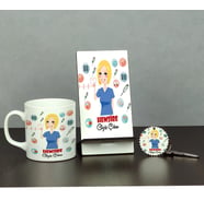 Hemşire Üçlü Set (Kupa + Telefon Standı + Anahtarlık) 001