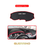 RENAULT Clio 3 TORPİDO KORUMA HALISI KIRMIZI KENAR