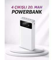 4 Çıkışlı 20.000 MAH Powerbank Taşınabilir Çoklu Giriş