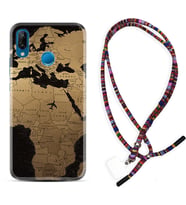 Huawei P20 Lite Mate 10 20 Lite Pro P40 Lite KılıfBoyun Asklı Rasta Silikon Map Planet 1656