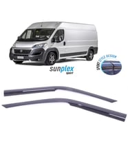 Fiat Ducato Jumper Boxer Mügen Cam Rüzgarlığı 2006-2017 Ön2 Parça (Siyah)
