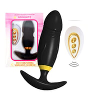 Kadın Erkek Plug Vibratör Kumandalı Antialerjik Dildo Anal Giyilebilir Usb Şarjlı Ünisex Renkli (Siyah)