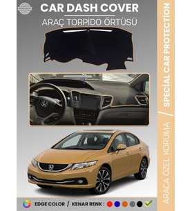 HONDA CIVIC FB7 (2011-2015) Torpido Örtüsü Torpido Koruma Tam Uyum Çatlamayı Önler Kolay Montaj