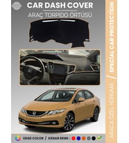 HONDA CIVIC FB7 (2011-2015) Torpido Örtüsü Torpido Koruma Tam Uyum Çatlamayı Önler Kolay Montaj