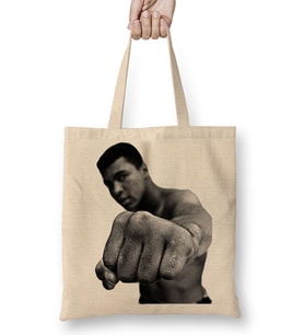 Muhammed Ali Boks Bez Çanta Uzun Saplı