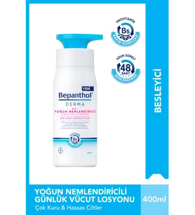 Bepanthol Derma Günlük Yoğun Nemlendirici Vücut Losyonu 400 ml Çok Kuru Ve Hassas Ciltler - Günlük Vücut Bakım