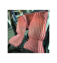ÇİZGİLİ ZEBRA SERVİS KILIFI KIRMIZI