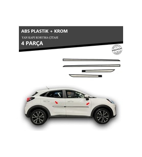 FORD PUMA YAN KAPI KORUMA ÇITASI PLASTİK + KROM