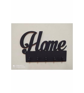 Home Anahtarlık Askılık Dekoratif Home Anahtarlık (Siyah)