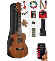 Midex CT-24M Set Maun Concert Ukulele (Nota Sticker Askı Pena)