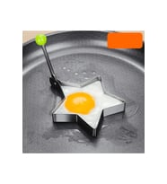 Metalik Yıldız Şeklinde Metal Omlet Yumurta ve Krep Kalıpları