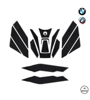Grippatch - BMW F900 XR 2024 ile Uyumlu Kaydırmaz 6D Karbon 15 Parça Tank Pad Seti GC35
