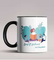 Kişiye Özel Sınıf Öğretmeni Tasarımlı Siyah Renk Kupa Bardak 5 (Siyah)