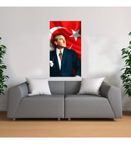 Atatürk Temalı Kanvas Tablo