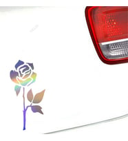 Çok renkli Gül Çiçek  Sticker Araba 1