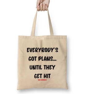 Michelangelo Quotes Gift - Vintage Retro Rainbow Style Bez Çanta Uzun Saplı