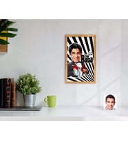 BK Gift Kişiye Özel Godfather Baba Karikatürlü Dekoratif Retro Ahşap Tablo-6