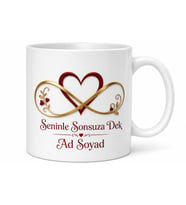 Aşk ve Tutkuda İlerlemeyi Savunanlara Sonsuz Sevgi Sadakat Kupa Hediye Bardak