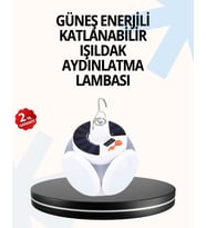 Katlanabilir 5 Kanatlı Solar LED Bahçe ve Kamp Lambası