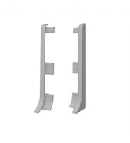 Linela Pvc Süpürgelik Gri - LNL414 Bitiş Kapağı Aksesuarı (1 Paket - 2 Adet)