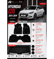 HYUNDAİ İ20 2014-2019 Araca Özel 3D Paspas + 3D Bagaj Havuzu