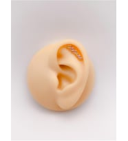 Renkli Dörtgen 6 Taşlı Kıkırdak Helix Piercing (1adet)