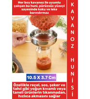 #Huni Ev Mutfak Konserve Reçel Sos Tahıl Baharat Dolumu Koku Yapmaz Kolay Temizlenir Ergonomik Tutma