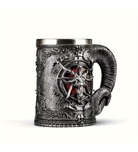 Baphomet Demon Pentagram Bira Bardağı Kupa