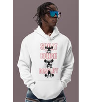 Squat Bench Deadlift Tasarım Baskılı Unisex Oversize Bodybuilding Fitness Sporcu Hoodie