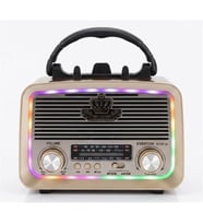 Everton RT-301.m Bluetooth-USB-SD-FM Şarjlı,Solarlı,Ledli, Nostaljik Radyo El Fenerl Radyo