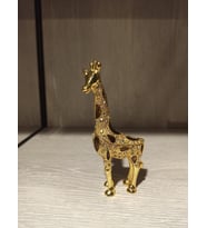 Swarovski Taşlı Zürafa Mücevherlik / Dekoratif Biblo (Beyaz)