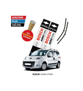 Peugeot Bipper Silecek Seti (2008-2017) Bosch Aerotwin Plus