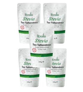 Fibrelle  Ultra Stevialı Tatlandırıcı  100 g 5 Paket