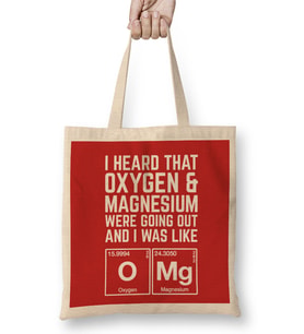 Oxygen And Magnesiums Relationship OMG Bez Çanta Uzun Saplı