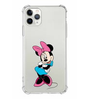 Apple iPhone 11 Pro Uyumlu Köşe Korumalı Antişok  Kapak Minnie Mouse Tasarımlı Şeffaf  Kılıf