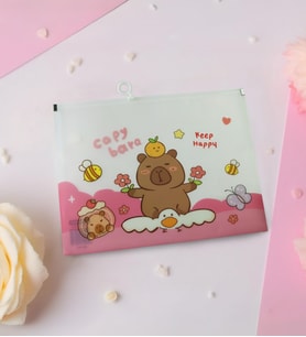 Capybara Tasarımlı A4 Şeffaf Dosya