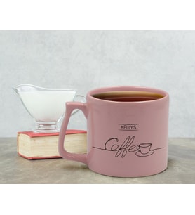 BK Gift Kişiye Özel İsimli Pastel Pembe Middle Kupa Bardak, Arkadaşa Hediye, Ev Hediyesi, Doğum Günü Hediyesi, Ofis Hediyesi-5