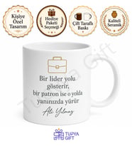 Yılın En İyi Patronu Yazılı Baskılı Kupa Bardak Hediye Patron Günü