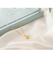 925 Ayar Gümüş Kasım Ayı Doğum Taşı ( Citrine )  Kolye