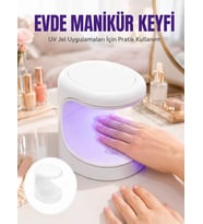 Protez Tırnak Kurutucu Kalıcı Oje Led Oje Kurutucu UV Işınlı Taşınabilir Yeni Nesil