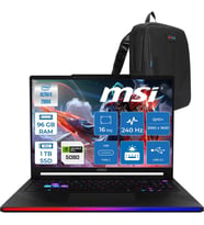 MSI Raider 16 Max Hx OLED B2WI-092TR Intel Core Ultra 9 290HX Plus 96GB Ddr5 1tb SSD Rtx 5080 16GB 175W Freedos 16” Qhd+ (2560X1600) 240Hz Oyuncu Bilgisayarı 092TRF21 + Zetta Çanta