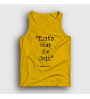 Presmono Unisex Sarı Thats What She Said The Office Atlet 346172tt (Sarı)