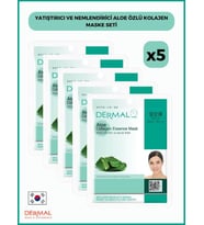 Dermal Yatıştırıcı Ve Nemlendirici Aloe Özlü Kolajen Maske 23 Gr 5 Adet