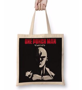 One Punch Man 02 Bez Çanta Uzun Saplı