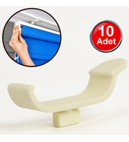 Zebra Perde Montaj Aparatı (10'Lu_Paket) Plastik Dar - 3.5 Cm