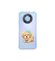 Huawei Nova Y90 ile Uyumlu Splash Köpek Tasarımlı Şeffaf Silikon Kılıf